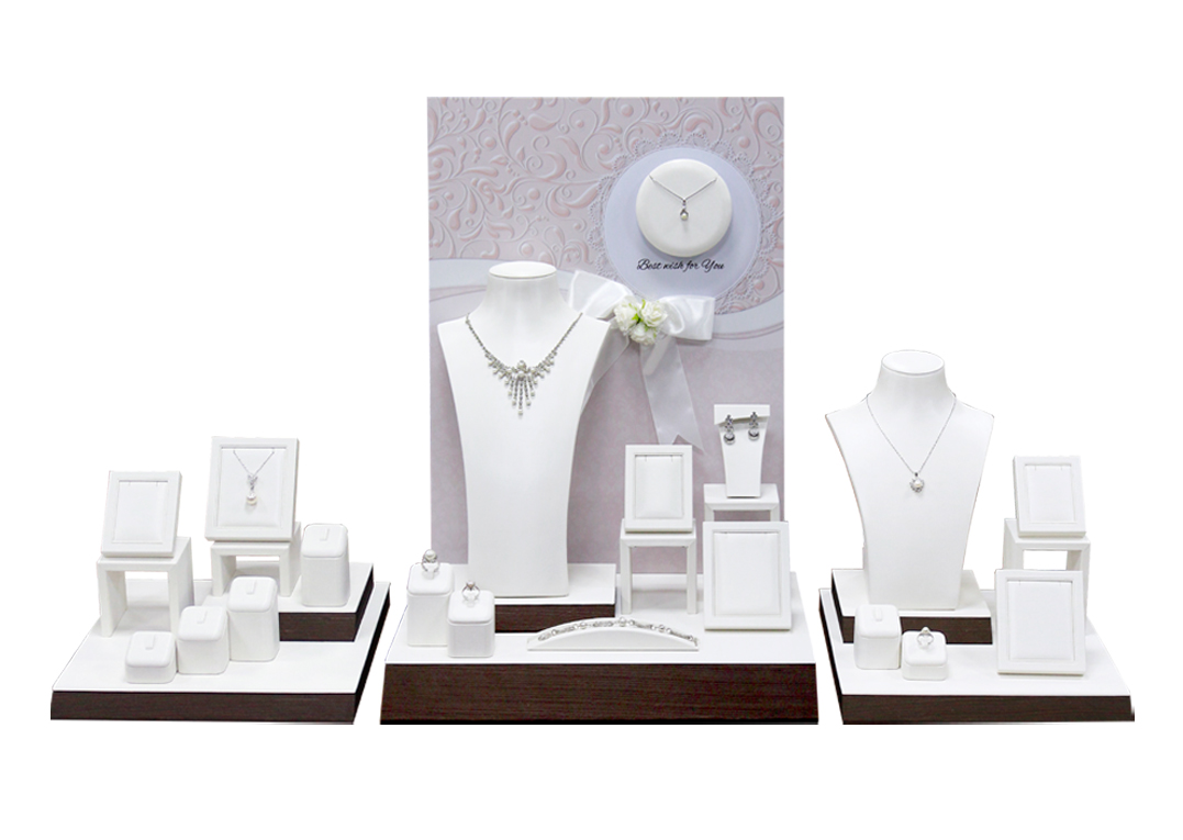 歐式白色傳遞幸福珠寶陳列展示擺件道具中套
