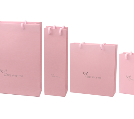 彩蝶紙袋全系列-粉紅色紙袋