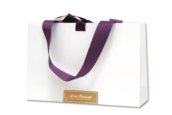 紙袋客製案例6-精品品牌緞帶紙袋